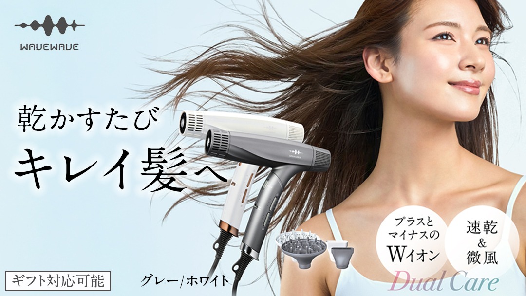 選べるカラー ＆ ラッピング選択可／ WAVEWAVE DualCareDryer デュアル