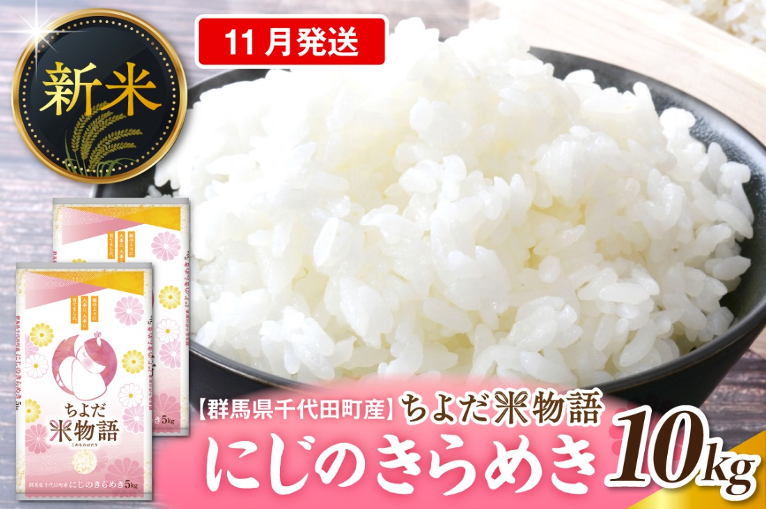 2026年11月発送【令和8年度産】群馬県千代田町産 にじのきらめき 10kg