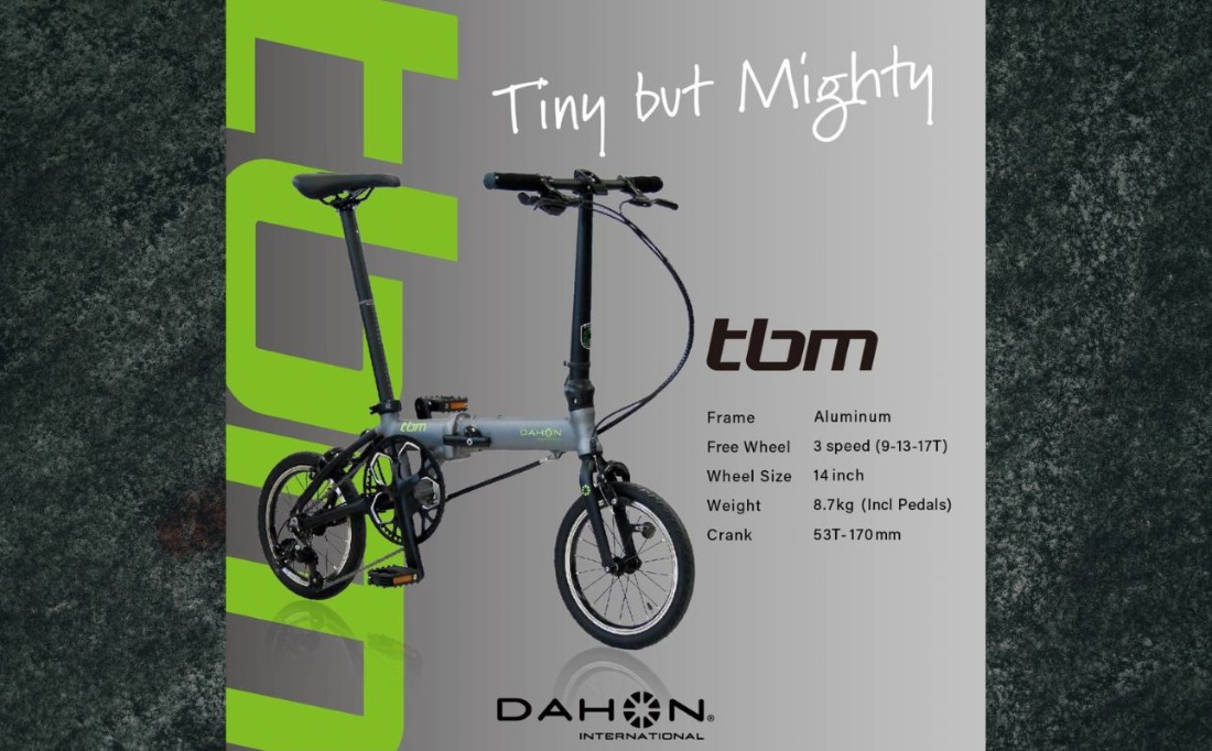 DAHON 折りたたみ自転車 tbm 14インチ 3段変速 超軽量 コンパクト Matt