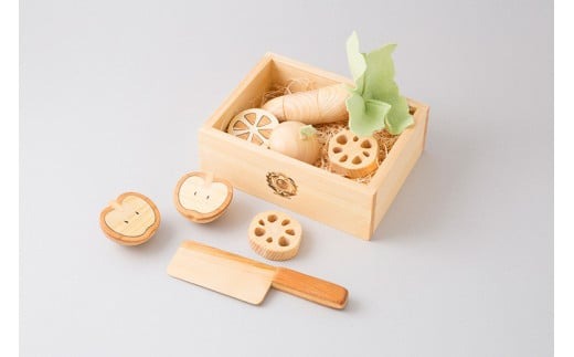 木のおもちゃ ちいさな ままごと セット 箱入り 山のくじら舎 木製 木