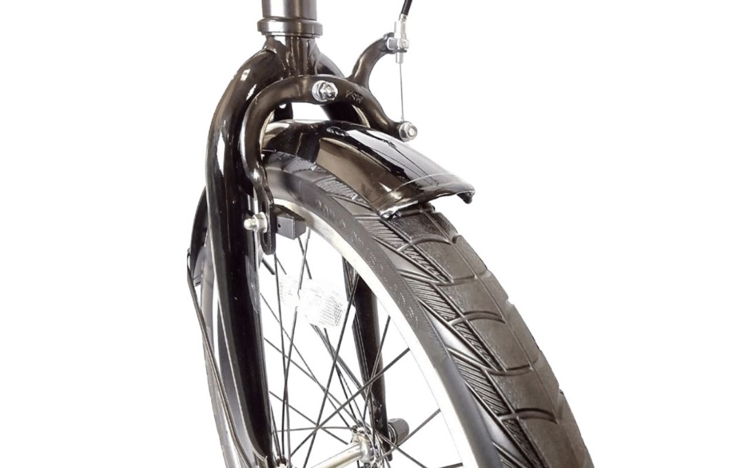 ノーパンク 折りたたみ自転車 MOVONA 20インチ ワイドタイヤ Dark