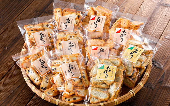 おかき 西田製菓 無選別おかき詰合せ1.2kg / 無選別黒大豆おかき