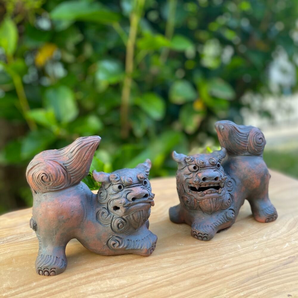 ホーヤーシーサー (小・黒) やちむん 沖縄土産 雑貨 シーサー