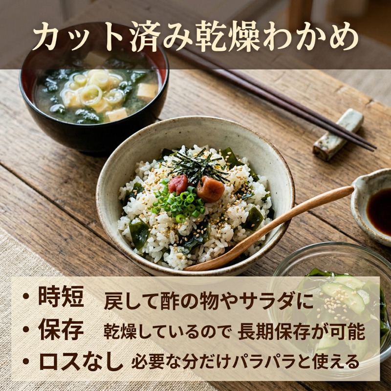 わかめセット6袋 (カットわかめ3袋 / わかめチップス3袋) チップス