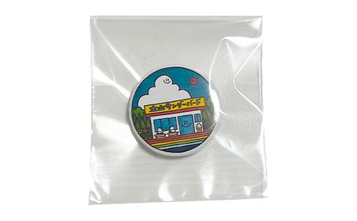 広島サンダーズ ハート缶バッジ ステッカー ブロマイド カラビナ まとめ売り TV番組「夜の巷を徘徊する」紹介店 癒しのオリジナル イラスト 缶