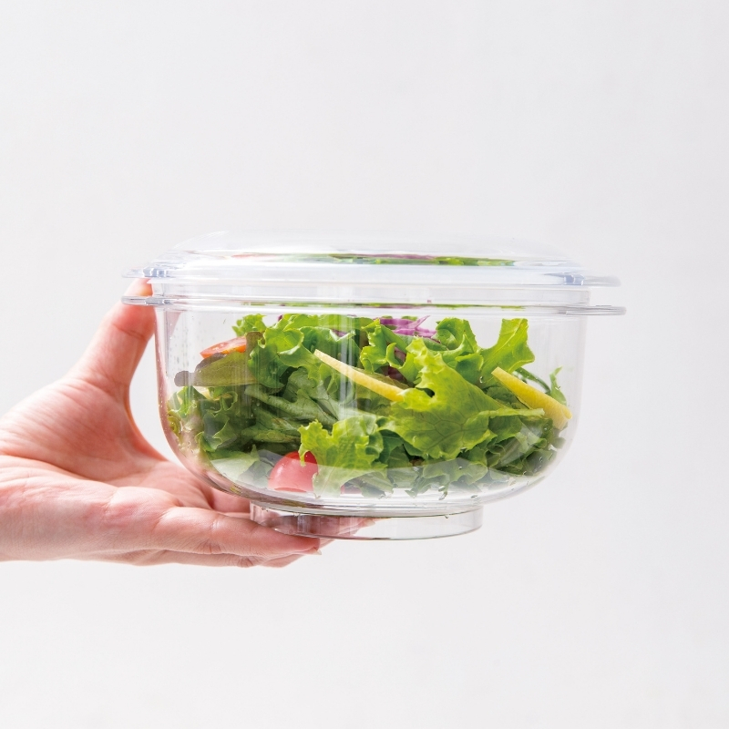 真空 サラダボウル 4個 セット ] 真空ポンプ 付き 真空保存容器 アサヒ