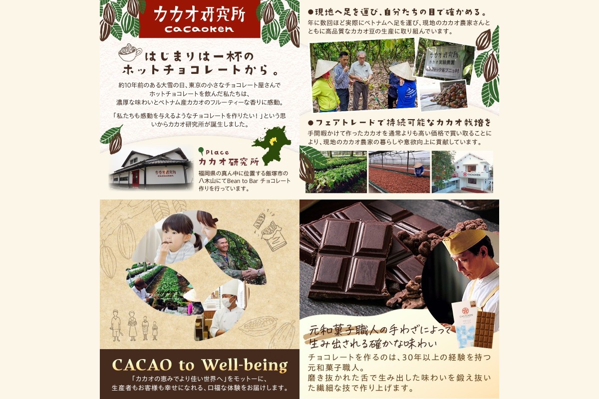 E-089】カカオ研究所のチョコレートセット(13枚)（福岡県飯塚市