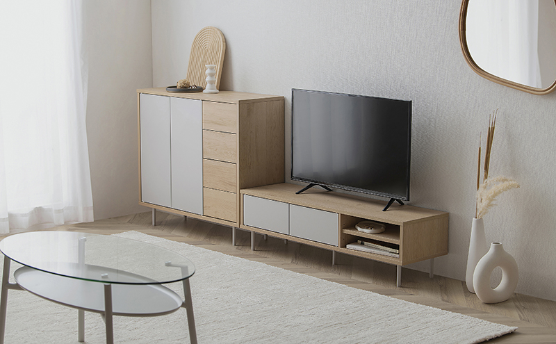 テレビ台 TV台 TVボード 収納付きAVボード LSAB-1000 ナチュラル
