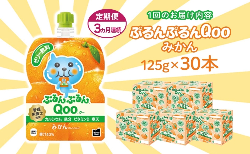 2026年9月末で掲載終了】定期便 3ヵ月 ゼリー ミニッツメイド