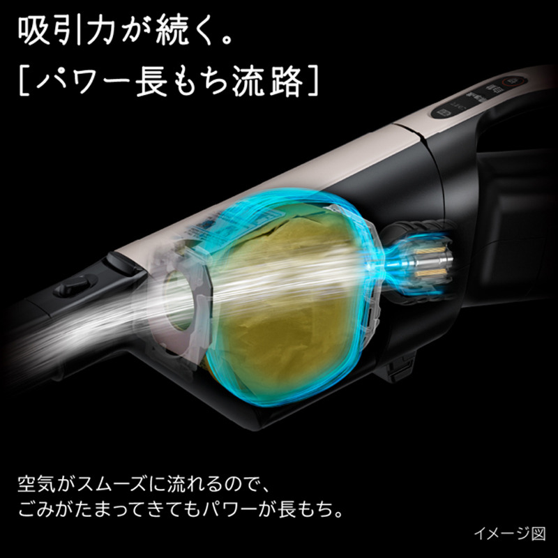 167-5-237 【かるパックスティック】コードレス掃除機PKV-BK50P(C