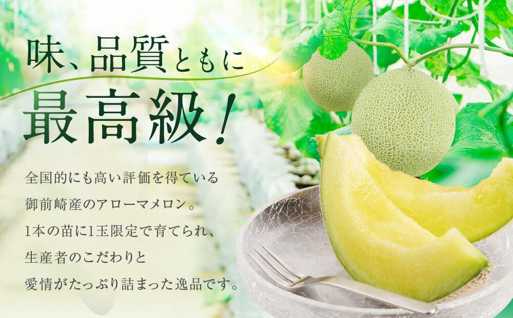 御前崎市産アローマメロン（山等級）1玉入り｜マスクメロン フルーツ