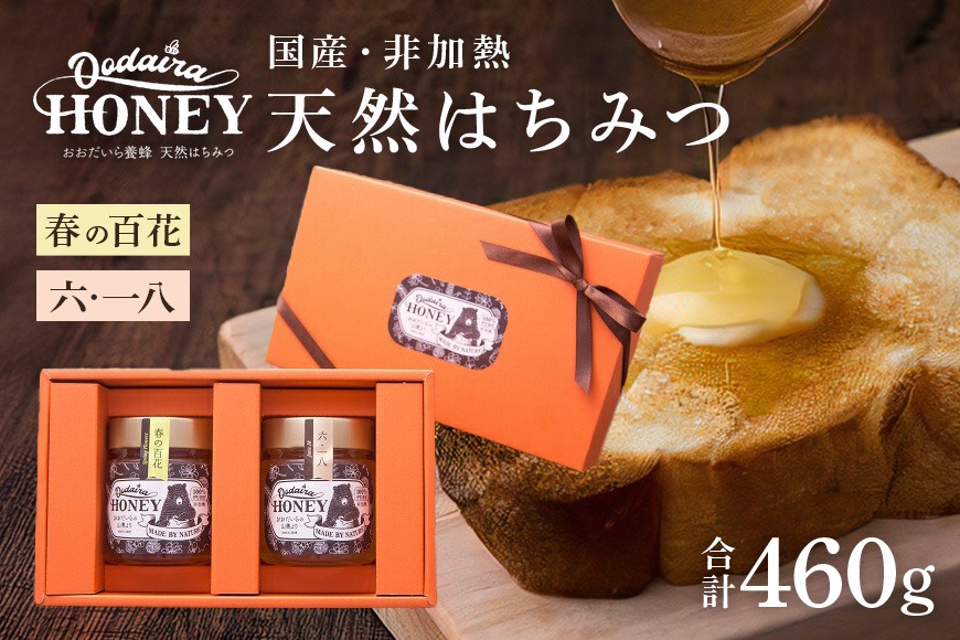 299.国産天然 非加熱はちみつ 230g 2本セット「春の百花」「6.18