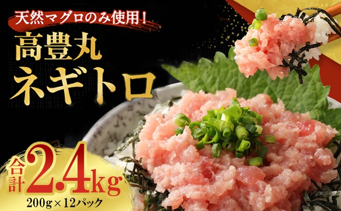 ネギトロ （まぐろたたき） 2.4kg (200g×12パック) 訳あり 天然まぐろ