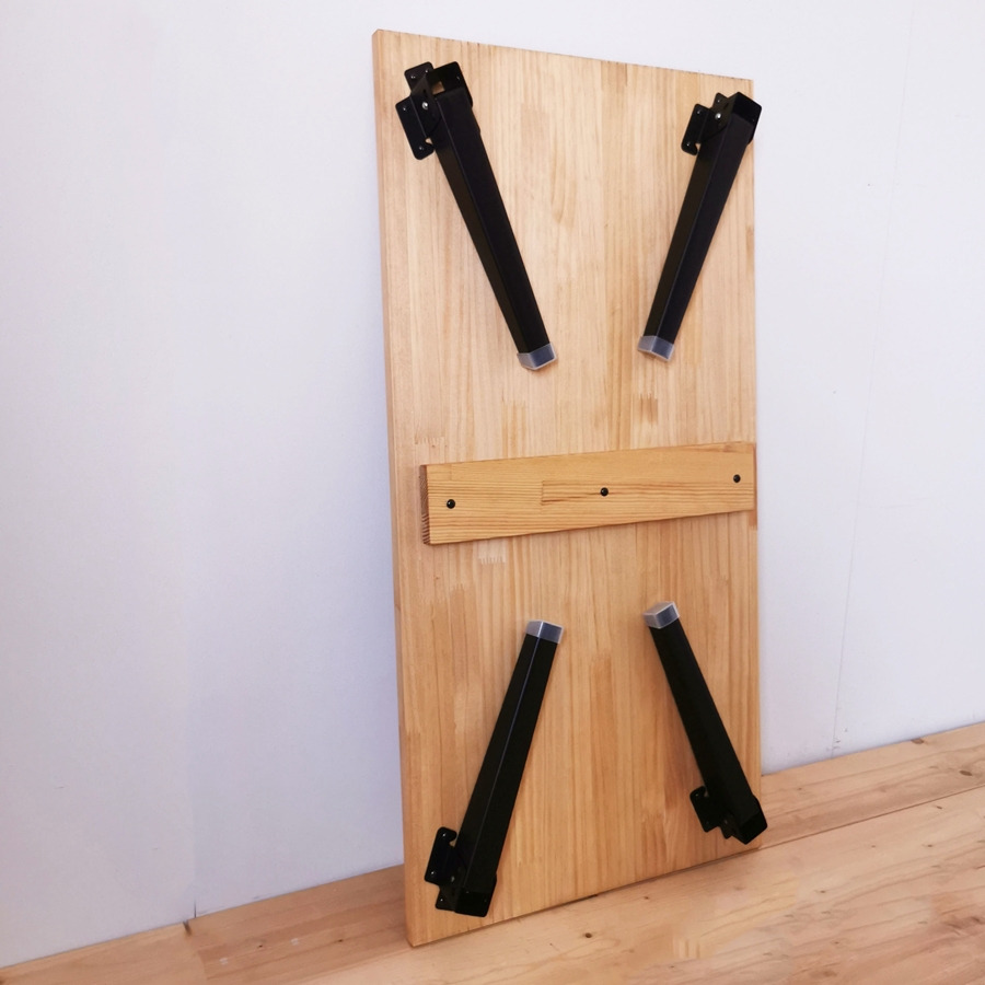 テーブル 天然木 折りたたみ ローテーブル 1台 ナチュラル ウレタン