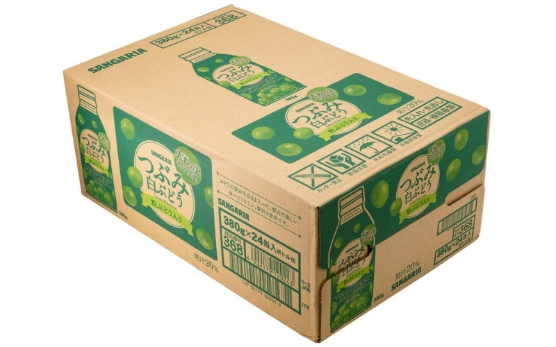 サンガリア つぶみ白ぶどう 380g×24本 【igge0008】（三重県伊賀市