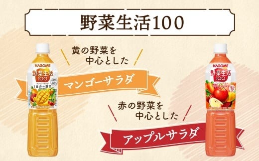 ns038-035 定期便 12ヵ月連続 カゴメ 野菜生活100 飲み比べ