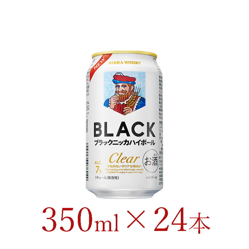 アサヒ ブラックニッカクリア ハイボール缶 350ml×24本（栃木県さくら