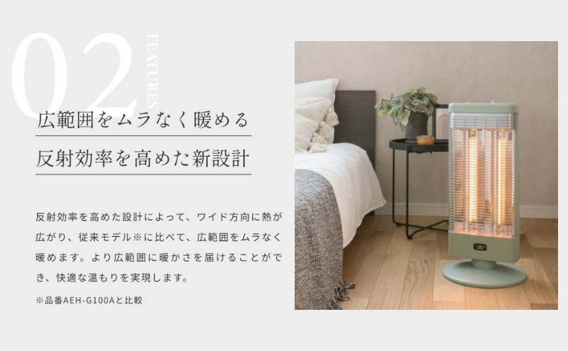 新登場 アラジン 電気ストーブ 緑 AEH-G1000A（兵庫県加西市