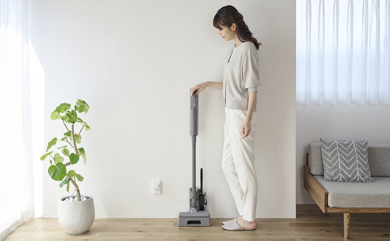 充電式紙パックスティッククリーナー SBD-202P-H グレー 掃除機