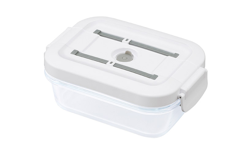 耐熱ガラス容器 650ml TGS-650 ホワイト アイリスオーヤマ 真空保存