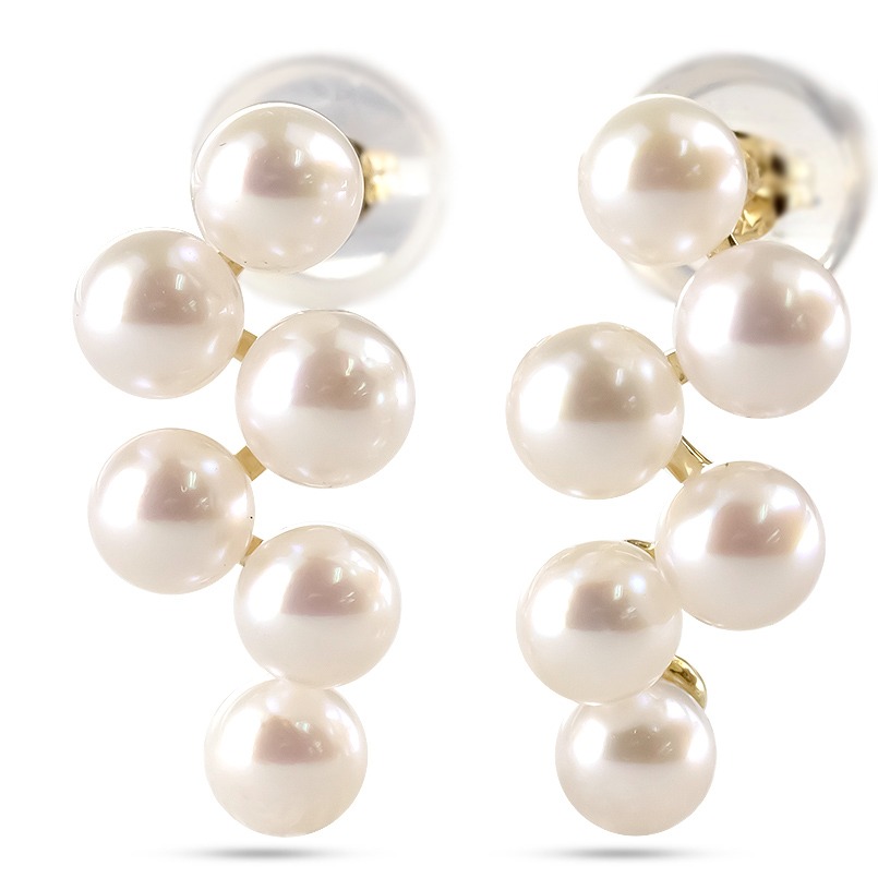 18金 ピアス k18 パール あこや真珠 ゴールド ベビーパール スタッド