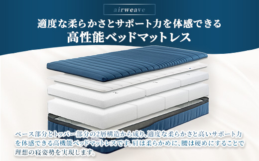 エアウィーヴ ベッドマットレスM1.0 セミダブル | airweave おすすめ