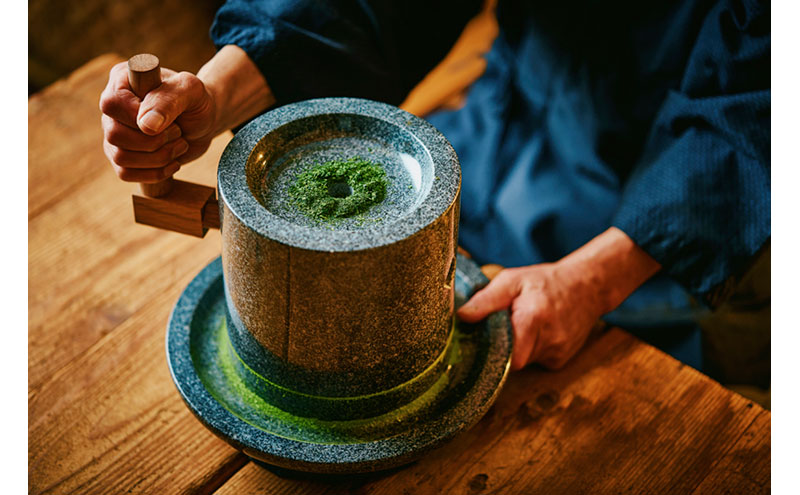 播磨園 有機宇治碾茶 ー抹茶が挽ける石臼セットー（京都府宇治田原町