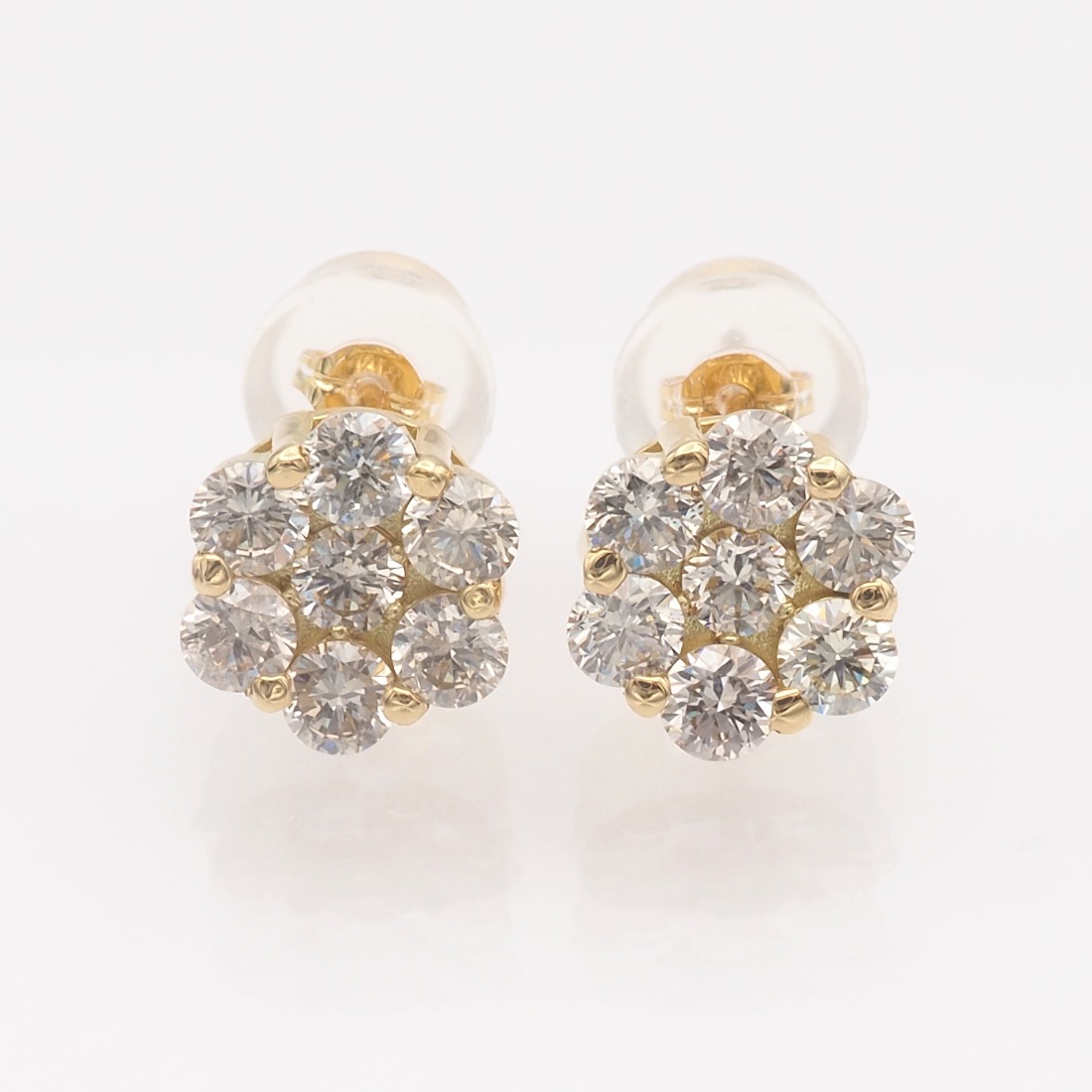 K18 1.00ct ダイヤモンド ピアス FP-000329 SWBT022-k18（山梨県昭和町