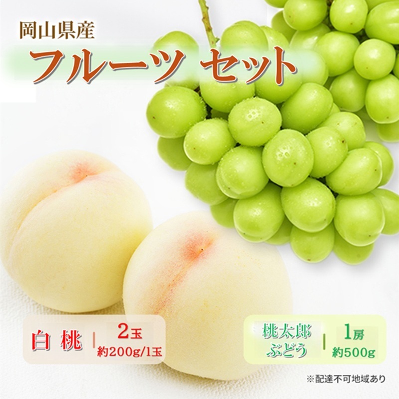 桃 ぶどう 2027年 先行受付 岡山県産 フルーツセット(桃太郎ぶどう1房