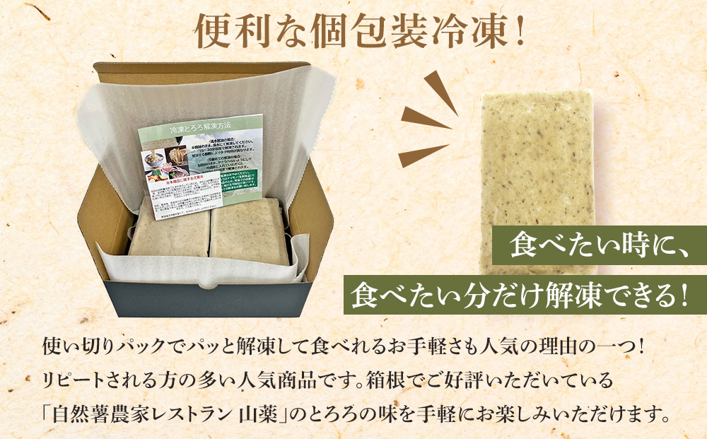 お店の味をご家庭で。【箱根自然薯の森 山薬】自然薯セット(2～3人前×2