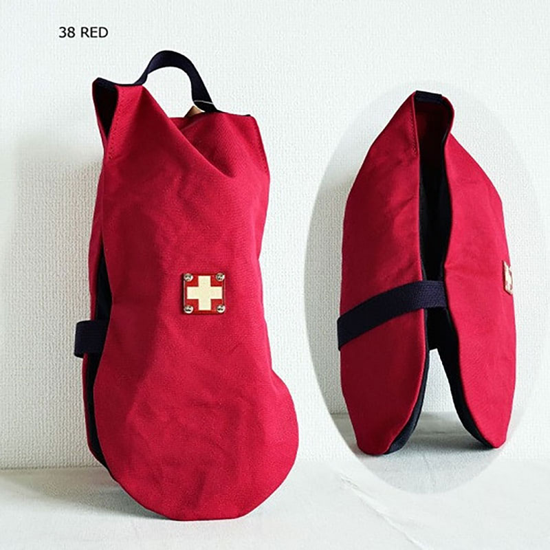 ゴルフ シューズケース レッド 木の庄帆布 K-KHG-SS01M-（C/#38 RED
