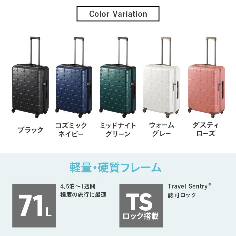 PROTeCA 360G4 02423(03コズミックネイビー) 71L プロテカ スーツ