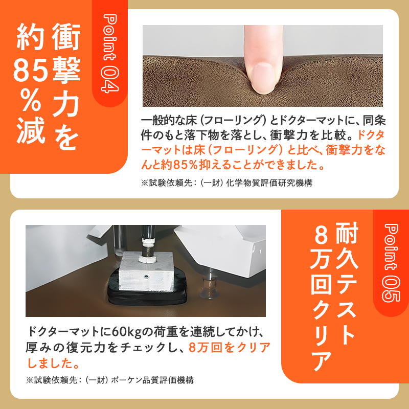 ドクターマット S・107cm・ルージュ ] キッチンマット 厚手 体圧分散