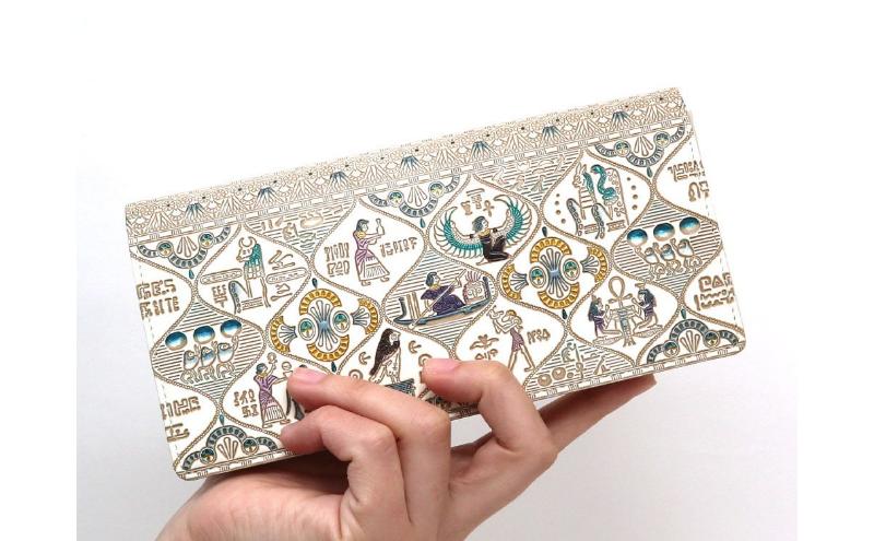 文庫屋大関】束入れ エジプトNo.1【皮革工芸品】 財布 お札 お札入れ