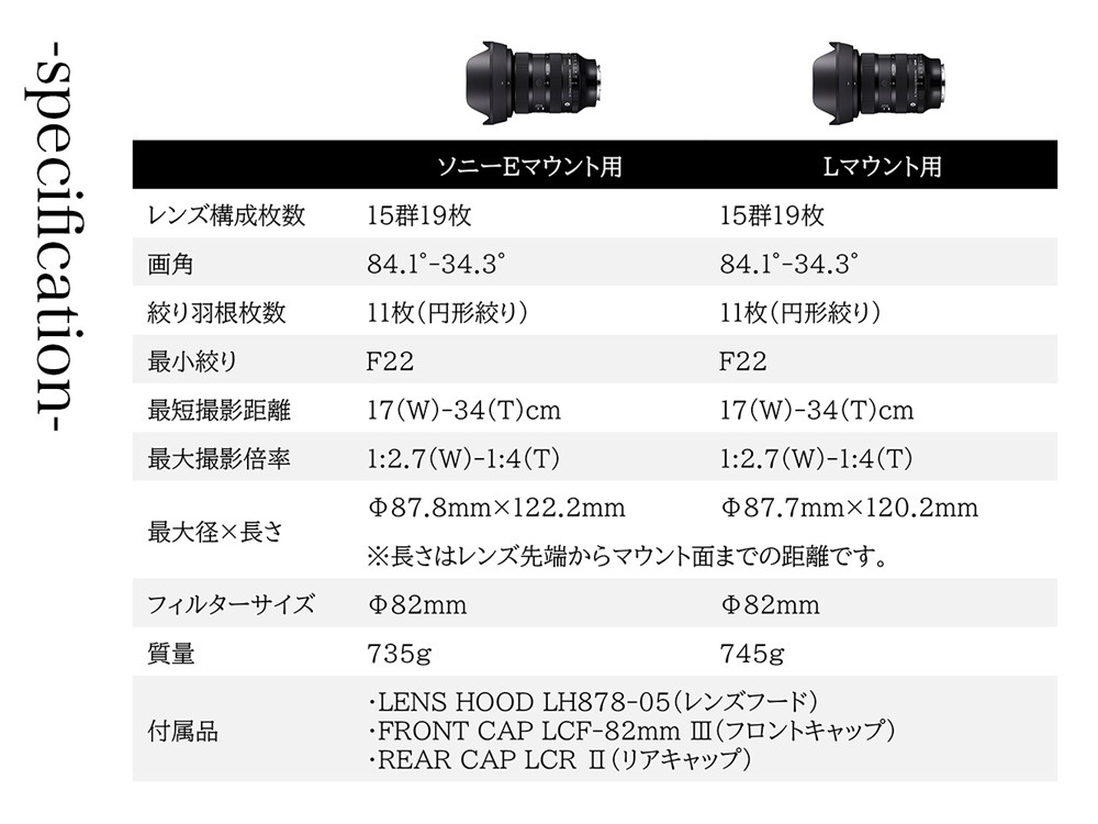 SIGMA 24-70mm F2.8 DG DN II | Art【ソニーEマウント】（福島県磐梯町