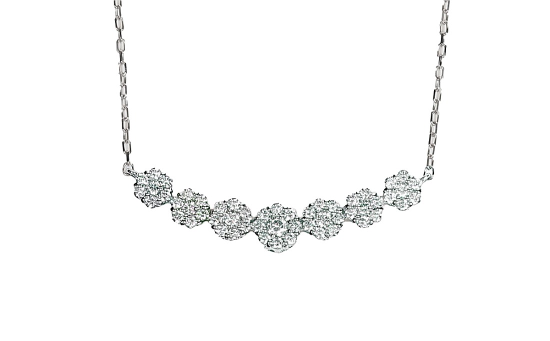 プラチナネックレス プラチナ ダイヤ ラインネックレス 0.3CT N376DI-P ダイヤモンド