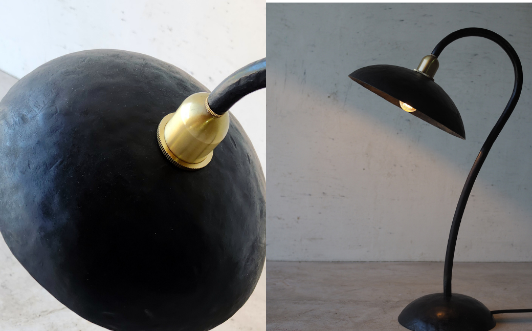 デスクランプ アイアン【鉄】照明・デスクランプR E-ms-A32A（岡山県英田郡西粟倉村