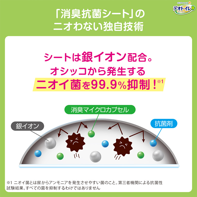デオトイレ 消臭・抗菌 シート ナチュラルガーデン 20枚×3袋
