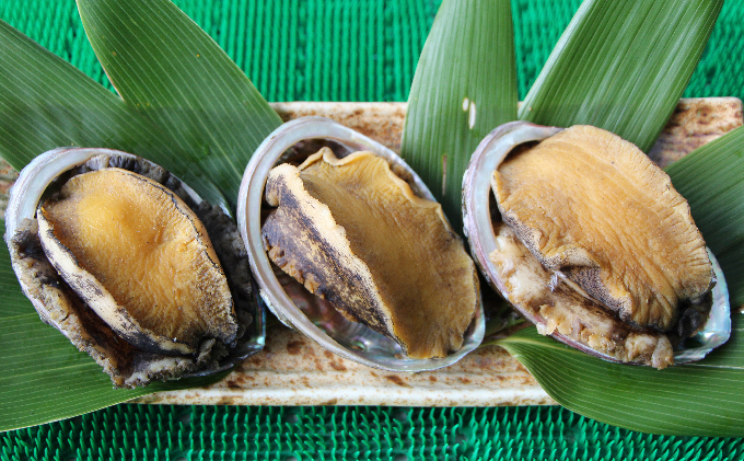 北海道 礼文島産 天然 蝦夷蒸しあわび 120g (3～5個)［野崎水産
