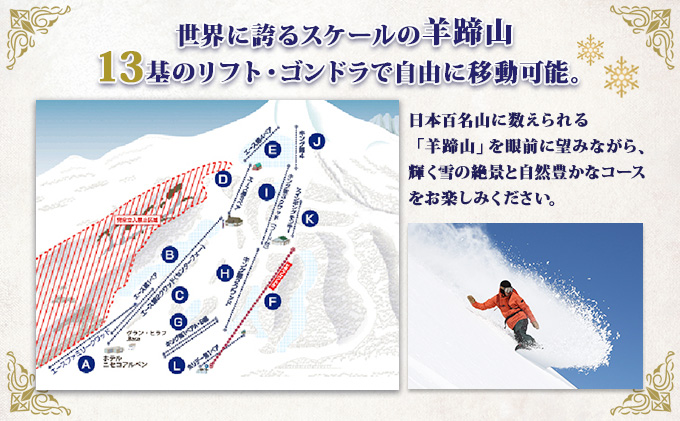 50時間券(残り38時間有り)ニセコアンヌプリスキー場/2.026年最新
