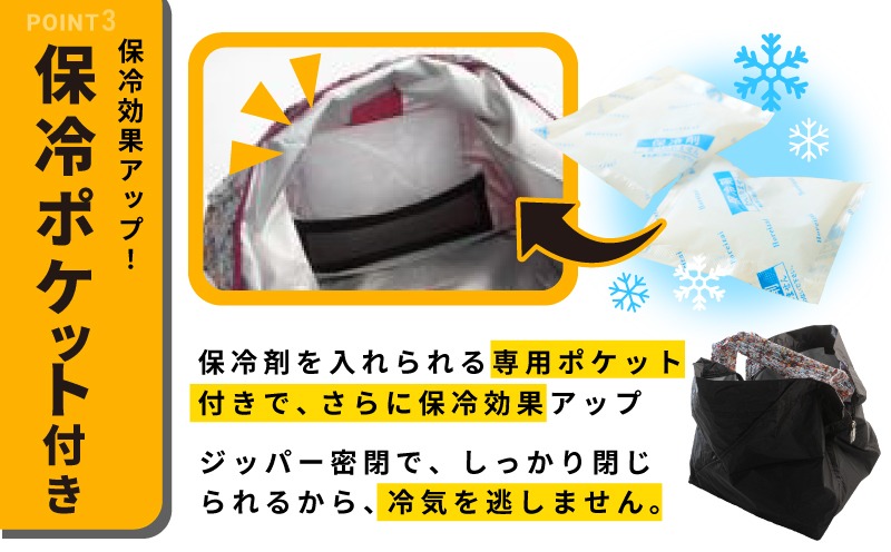 099H4449 ALOHAS ORIBA Cooler 保冷バッグ 大きめサイズ Black【日用品