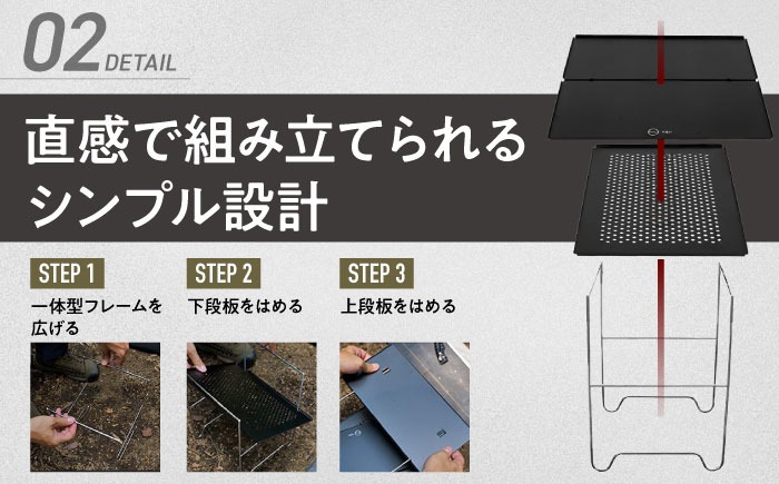 ZEN Camps Air-2 Table (ブラック) アウトドアテーブル キャンプ