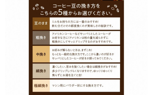 5種類から2つ選べる 自家焙煎コーヒー豆 飲み比べセット 1000g