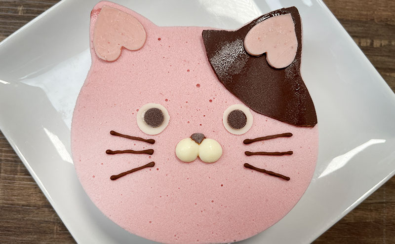 あまおうたっぷり ねこ ジェラートケーキ 冷凍いちご使用 あまおう