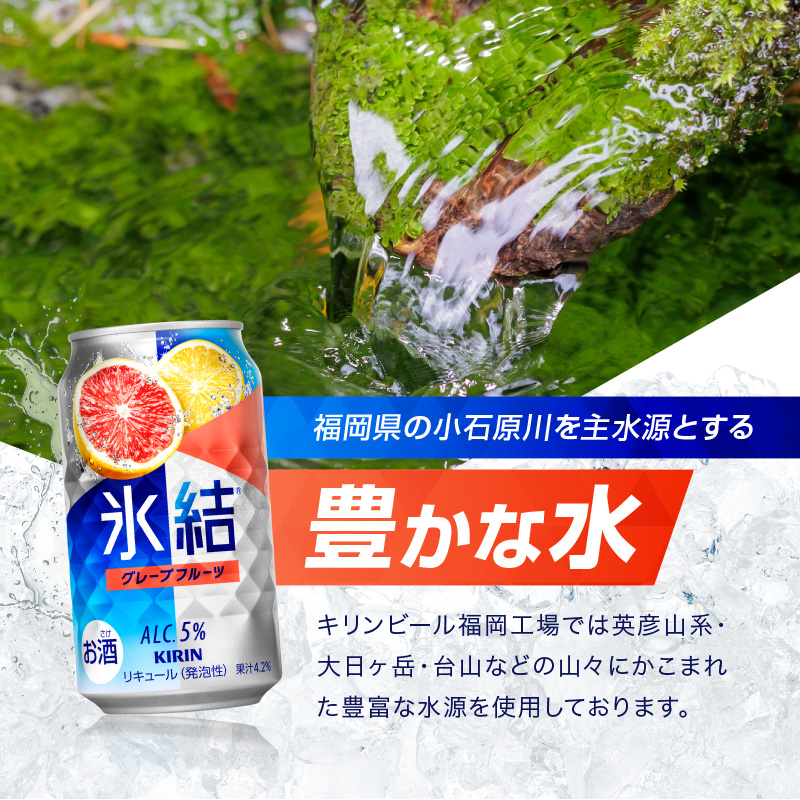 キリン 氷結 グレープフルーツ 350ml（48本）24本×2ケース 福岡工場産