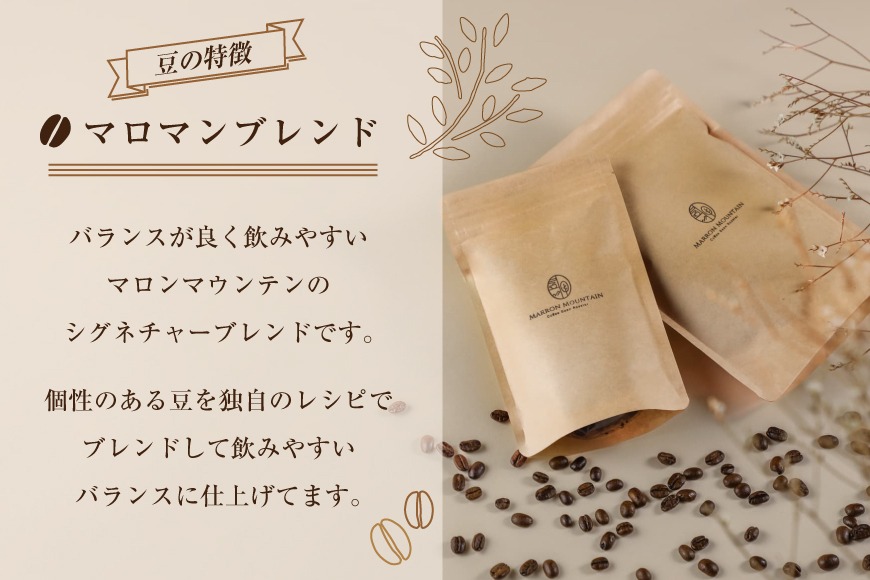 定期便 6回 コーヒー豆 2種セット 200g×2袋 [株式会社MARRON MOUNTAIN