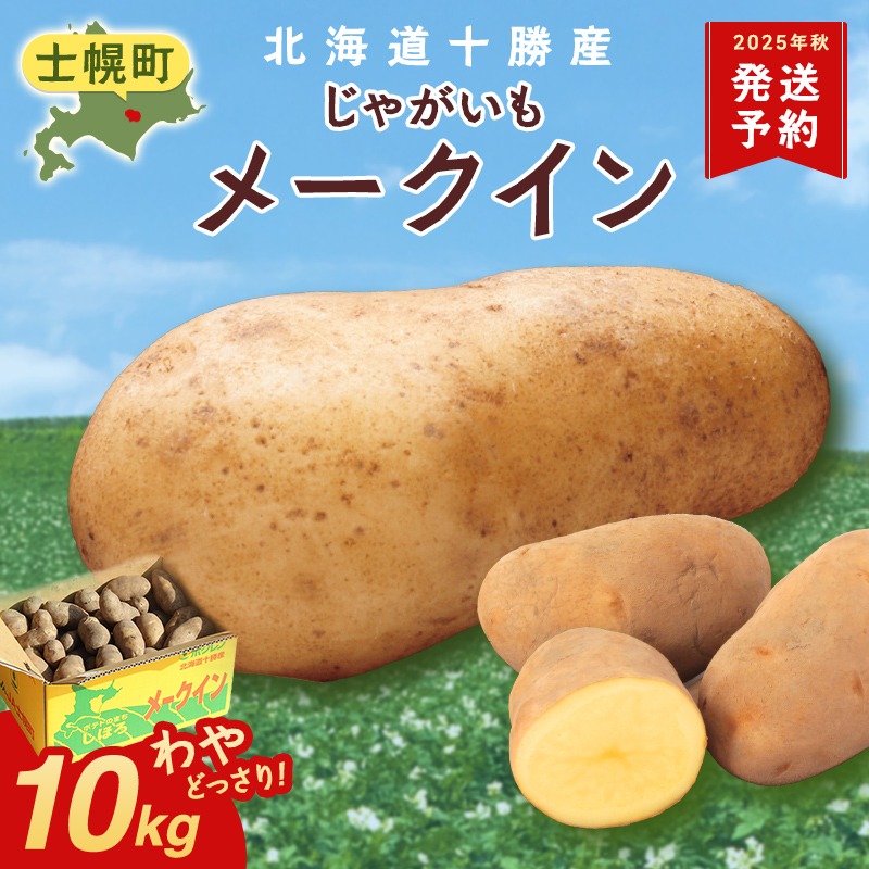 北海道 じゃがいも メークイン 10kg 北海道産 十勝産 ジャガイモ