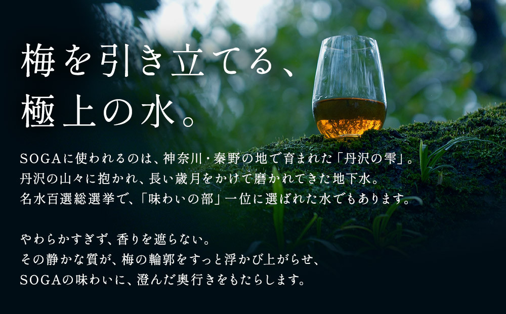 小田原・曽我の最高傑作「十郎梅」使用梅酒】THE HEALING LIQUEUR SOGA