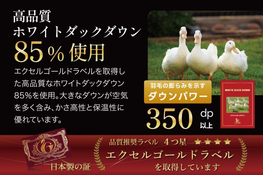 春秋用】 羽毛布団 セミダブル 合掛け 中厚 羽毛 布団 ホワイトダック