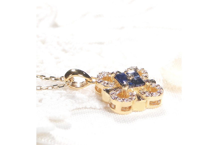 ネックレス K18YGイエローゴールド ダイヤモンド 0.15ct